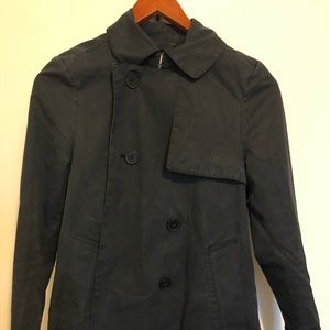 Everlane Swing Navy Trench coat